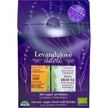 Dárkový potravinový koš BIO Levandule Chodouňská Veselé střevo s BIO Levandulí Chodouňskou