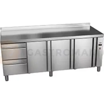 Chladicí stůl 700 mm se zásuvkami GN 1/1 bez agregátu 1942x700x850 mm | ASBER, ETP-7-192-32 R HC SB40 Essenzial Line