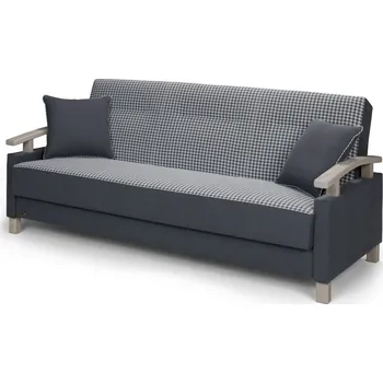 Pohovka Rozkládací pohovka s úložným prostorem MODEL T pohovka s čalouněním zadní části