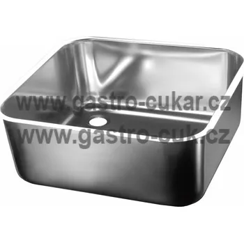 Nerezový dřez OEM Dřez lisovaný 400x340x300mm P