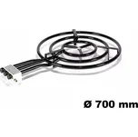 Paella gastro PB hořák 70cm 25 kW P1770 3-kruhový, Vaello Campos, vařič (Paella hořák Vaello Campos 70 cm na propan butan s regulací a smaltovaným povrchem)