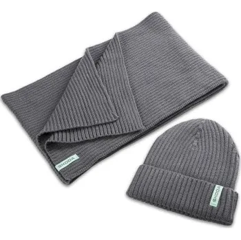 Šála Škoda Set čepice a šála šedý