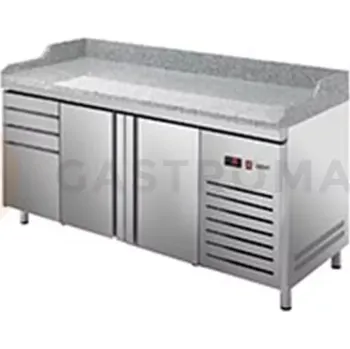 Chlazený pizza stůl 800 mm CZ 400x600 mm 2017x800x850 mm | ASBER, ETP-8-200-24 HC LR GR