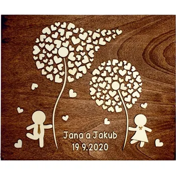 Svatební dekorace Svatební strom pampelišky