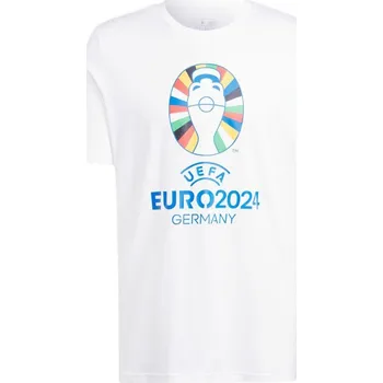 Pánské oblečení Adidas EURO 2024 Official Emblem bílá UK XXL