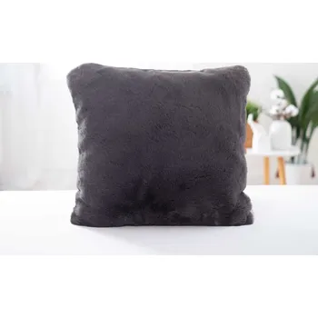 Povlak na dekorativní polštářek MKLuzkoviny.cz Povlak na polštářek 45 x 45 cm tmavě šedý