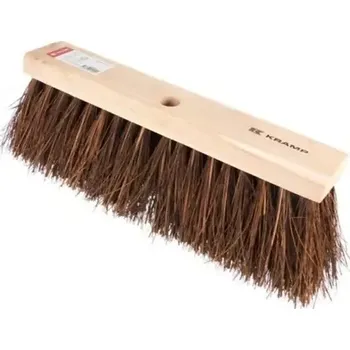 Uliční metla Kramp s přírodními štětinami 400 mm (KP-7370KR) (Dřevěná uliční metla Kramp bez násady s přírodními hnědými štětinami. Pracovní šíře 400 mm. Standartní připojení. Vhodné hlavně pro čištění ulpělé a hrubé nečistoty.)