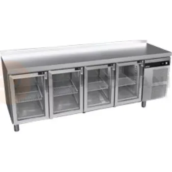 Chladicí stůl s prosklenými dveřmi 700 mm GN 1/1 2242x700x850 mm | ASBER, GGTP-7-225-40 SB40 LC GD Green Line