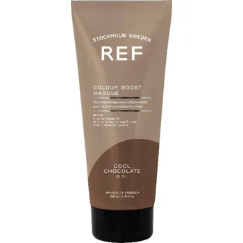 Vlasová regenerace Ref Stockholm Colour Boost Masque vyživující barevná maska 200 ml Cool Chocolate + Prodloužená možnost vrácení zboží do 30 dnů.