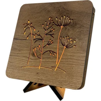 Lampička Li-Go "Lipnice" lampa 19x19cm provedení povrchu: dub světlý