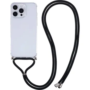 Pouzdro na mobilní telefon Kryt pro Apple iPhone 16 Pro - šňůrka - odolný - plastový / gumový - průhledný