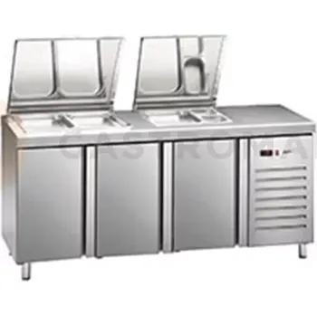 Kombinovaný pizza stůl 700 mm GN 1/1 1792x700x1050 mm | ASBER, ETS-180 HC LLR 90NS