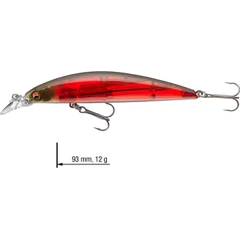 Umělá nástraha Wobler DAIWA Tournament Current Master 93F-SR - 9,3 cm - Lazer Red
