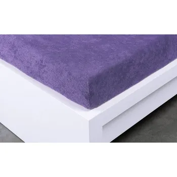 Prostěradlo Froté prostěradlo 90 × 200 cm Exclusive – fialové