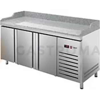 Chlazený pizza stůl 800 mm CZ 400x600 mm 2017x800x850 mm | ASBER, ETP-8-200-30 HC LLR GR