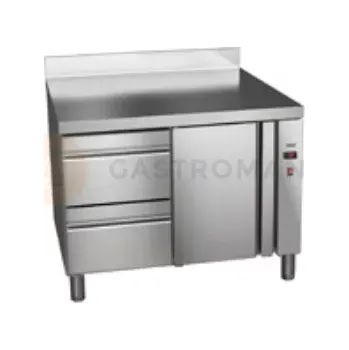 Chladicí stůl 700 mm se zásuvkami GN 1/1 bez agregátu 1492x700x850 mm | ASBER, ETP-7-147-22 R HC SB40 Essenzial Line