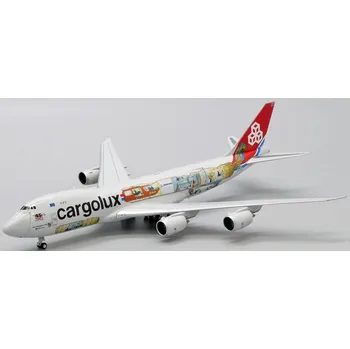 Plastikový model JC Wings - Boeing B747-8F, Cargolux "Cutaway livery", Lucembursko, 1/400