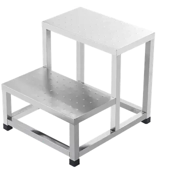 Schůdek MEDISTUP N2, 2 - stupňové schůdky, nerez