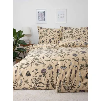 Bytový textil Francouzské flanelové povlečení - Herbář L02