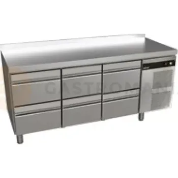 Chladicí stůl 700 mm se zásuvkami GN 1/1 1792x700x850 mm | ASBER, GGTP-7-180-06 SB40 Green Line