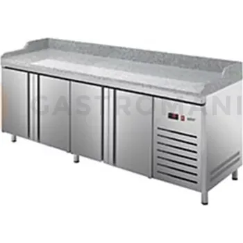 Chlazený stůl na pizzu 800 mm CZ 400x600 mm 2542x800x850 mm | ASBER, ETP-8-250-40 HC LRLR GR