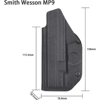 Příslušenství pro sportovní střelbu Smith & Wesson MP 9 pro praváka - vnitřní kydex 133MP9P