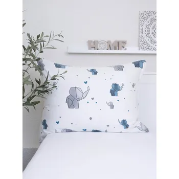 Bytový textil Bavlněný povlak na polštář Renforcé 70 × 90 cm - Sloni