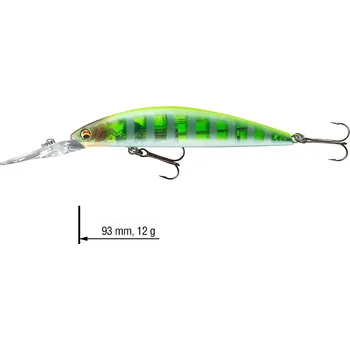 Umělá nástraha Wobler DAIWA Tournament Current Master 93F-DR - 9,3 cm - Chart Back Zebra