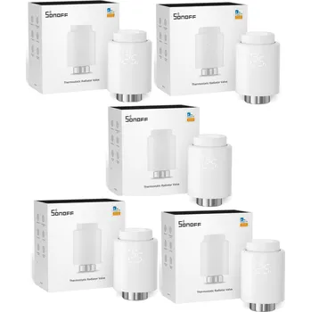 Hlavice pro radiátor Sonoff TRVZB ZigBee Termostatická Hlavice - SET 5ks TRVZB