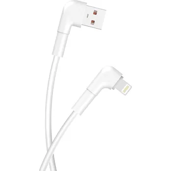 Datový kabel Synchronizační a nabíjecí kabel MAXLIFE - USB-A / Lightning pro Apple - bílý - 1m