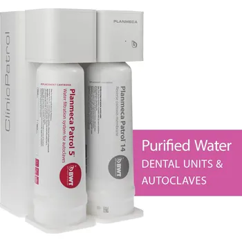 Filtrace vody Planmeca ClinicPatrol™ od společnosti BWT včetně zásobníku na vodu