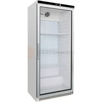 Lednice Chladicí skříň s prosklenými dveřmi, bílá 780x740x1865 mm | ASBER, WLP-650 GLASS