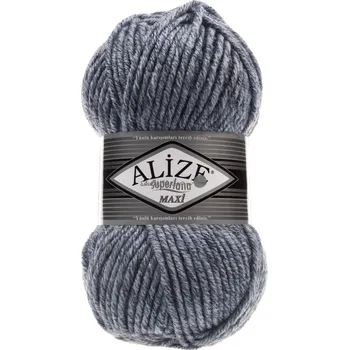 Alize Superlana maxi 806 modro-šedá melange