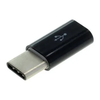 Datový kabel OTB Adaptér s MicroUSB na USB-C, černý