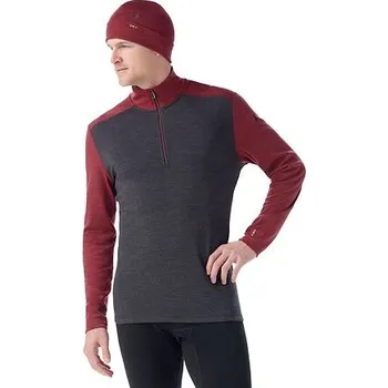 Pánské termo spodní prádlo Tričko SMARTWOOL M CLASSIC THERMAL MERINO BL 1/4 ZIP B Man velikost XL