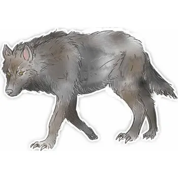 samolepka Samolepka s vlkem