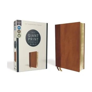 Niv, Giant Print Compact Bible, Leathersoft, Brown, Red Letter Edition, Comfort Print (EN)