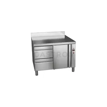 Chladicí stůl 700 mm se zásuvkami GN 1/1 bez agregátu 1042x700x850 mm | ASBER, ETP-7-102-12 R HC SB40 Essenzial Line