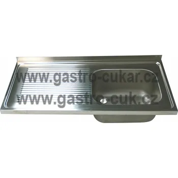 Nerezový dřez OEM Dřezová deska 1000x700mm 1x(400x500x250)P