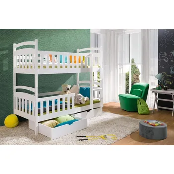 Postel Nabytek-dreveny.cz Patrová postel Sebus 90x200 cm masiv Barva postele: Buk