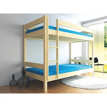 Postel Postel OLIVER patrová dětská, s matracemi a s rošty Varianta: smrk