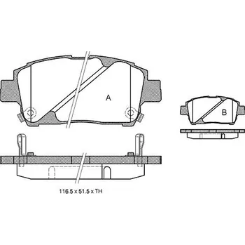 Brzdová destička Sada brzdových destiček STARLINE