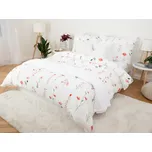 Francouzské povlečení Mako jersey – Vlčí máky bílé