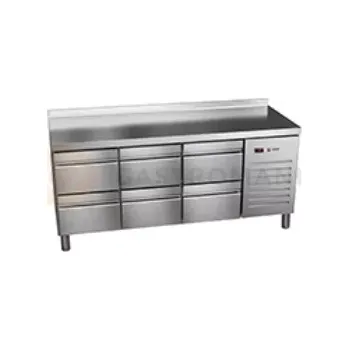 Chladicí stůl 600 mm se zásuvkami 2017x600x850 mm | ASBER, ETP-6-200-06 HC SB40 Essenzial Line