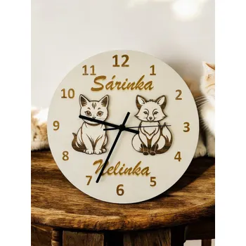 Hodiny Nástěnné hodiny se zvířátky