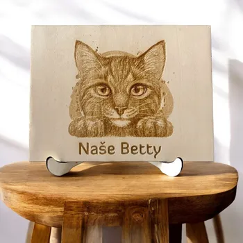 Gravírovaná fotografie se stojánkem Velikost: 10x15 cm