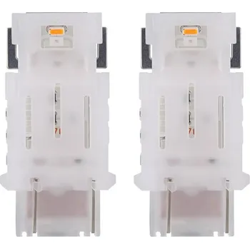 Autožárovka Žárovka OSRAM P27/7W 12V W3x16q LED žlutá 2ks