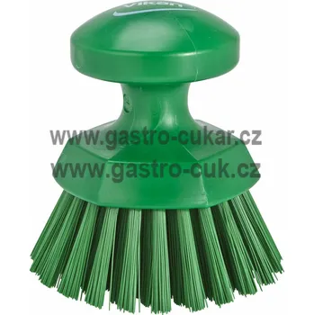 Vikan Kartáč ruční kulatý 11cm T/zelený 38852