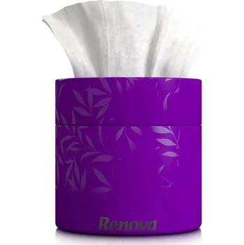 Papírový kapesník RENOVA Papírové kapesníky 3vrstvé ve fialovém boxu, 40 ks