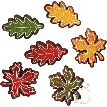 Zahradní dekorace Podzimní výzdoba | samolepící listy z pevného filcu
